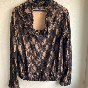 Rose Lacey mesh pullover